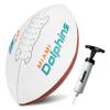 Franklin Sports NFL Miami Dolphins Autograph Football - Official Size White Panel Souvenir Football for Autographs + Signatures - NFL Team Fan Shop Memorabilia Ball for Display view 1