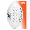 Franklin Sports NFL Miami Dolphins Autograph Football - Official Size White Panel Souvenir Football for Autographs + Signatures - NFL Team Fan Shop Memorabilia Ball for Display view 2