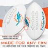Franklin Sports NFL Miami Dolphins Autograph Football - Official Size White Panel Souvenir Football for Autographs + Signatures - NFL Team Fan Shop Memorabilia Ball for Display view 3