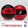 Franklin Sports NBA Portland Trail Blazers Toy Basketballs - 2 Pack of Kids Soft Mini Basketballs for Over the Door + Indoor Hoops - NBA Fan Shop Kids Soft Toy Balls - (2) Mini Balls Included view 2