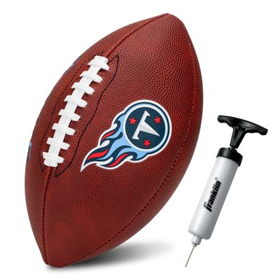 Franklin Sports NFL Tennesseee Titans Football - Youth Junior Size Football for Kids - Official NFL Team Logo + Colors Youth Ball - Kids Fan Shop Ball