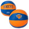 Franklin Sports NBA New York Knicks Toy Basketballs - 2 Pack of Kids Soft Mini Basketballs for Over the Door + Indoor Hoops - NBA Fan Shop Kids Soft Toy Balls - (2) Mini Balls Included view 1