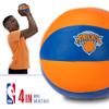 Franklin Sports NBA New York Knicks Toy Basketballs - 2 Pack of Kids Soft Mini Basketballs for Over the Door + Indoor Hoops - NBA Fan Shop Kids Soft Toy Balls - (2) Mini Balls Included view 3