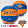Franklin Sports NBA New York Knicks Toy Basketballs - 2 Pack of Kids Soft Mini Basketballs for Over the Door + Indoor Hoops - NBA Fan Shop Kids Soft Toy Balls - (2) Mini Balls Included view 4