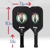 Franklin Sports NBA Boston Celtics Pickleball Paddle - Official NBA Team Rackets - USAP (USAPA) Approved Premium Quality Pickleball Paddles - Authentic Team Logos + Colors view 2