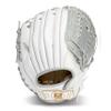 Franklin Sports Fastpitch Softball Glove - Field Master Fastpitch + Softball Mitt - Womens + Girls Righty Glove - Adult + Youth Gloves - Right Hand Throw - 12.0" - White + Grey view 1