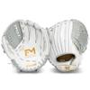 Franklin Sports Fastpitch Softball Glove - Field Master Fastpitch + Softball Mitt - Womens + Girls Righty Glove - Adult + Youth Gloves - Right Hand Throw - 12.0" - White + Grey view 2