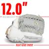 Franklin Sports Fastpitch Softball Glove - Field Master Fastpitch + Softball Mitt - Womens + Girls Righty Glove - Adult + Youth Gloves - Right Hand Throw - 12.0" - White + Grey view 3