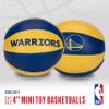 Franklin Sports NBA Golden State Warriors Toy Basketballs - 2 Pack of Kids Soft Mini Basketballs for Over the Door + Indoor Hoops - NBA Fan Shop Kids Soft Toy Balls - (2) Mini Balls Included view 2