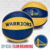 Franklin Sports NBA Golden State Warriors Toy Basketballs - 2 Pack of Kids Soft Mini Basketballs for Over the Door + Indoor Hoops - NBA Fan Shop Kids Soft Toy Balls - (2) Mini Balls Included view 4