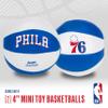 Franklin Sports NBA Philadelphia 76ers Toy Basketballs - 2 Pack of Kids Soft Mini Basketballs for Over the Door + Indoor Hoops - NBA Fan Shop Kids Soft Toy Balls - (2) Mini Balls Included view 2