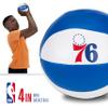 Franklin Sports NBA Philadelphia 76ers Toy Basketballs - 2 Pack of Kids Soft Mini Basketballs for Over the Door + Indoor Hoops - NBA Fan Shop Kids Soft Toy Balls - (2) Mini Balls Included view 3