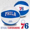 Franklin Sports NBA Philadelphia 76ers Toy Basketballs - 2 Pack of Kids Soft Mini Basketballs for Over the Door + Indoor Hoops - NBA Fan Shop Kids Soft Toy Balls - (2) Mini Balls Included view 4