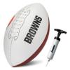 Franklin Sports NFL Cleveland Browns Autograph Football - Official Size White Panel Souvenir Football for Autographs + Signatures - NFL Team Fan Shop Memorabilia Ball for Display view 1