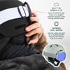 Retrospec Comstock Ski & Snowboard Helmet for Adults - Durable ABS Shell, Protective EPS Foam & 10 Cooling Vents - Adjustable Fit for Men & Women - Winter Sports, Matte Sprucestone, Large 58-61cm view 4