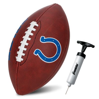 Franklin Sports NFL Indianapolis Colts Football - Youth Junior Size Football for Kids - Official NFL Team Logo + Colors Youth Ball - Kids Fan Shop Ball