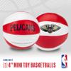 Franklin Sports NBA New Orleans Pelicans Toy Basketballs - 2 Pack of Kids Soft Mini Basketballs for Over The Door + Indoor Hoops - NBA Fan Shop Kids Soft Toy Balls - (2) Mini Balls Included view 2