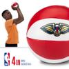 Franklin Sports NBA New Orleans Pelicans Toy Basketballs - 2 Pack of Kids Soft Mini Basketballs for Over The Door + Indoor Hoops - NBA Fan Shop Kids Soft Toy Balls - (2) Mini Balls Included view 3