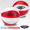 Franklin Sports NBA New Orleans Pelicans Toy Basketballs - 2 Pack of Kids Soft Mini Basketballs for Over The Door + Indoor Hoops - NBA Fan Shop Kids Soft Toy Balls - (2) Mini Balls Included view 4