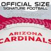 Franklin Sports NFL Arizona Cardinals Autograph Football - Official Size White Panel Souvenir Football for Autographs + Signatures - NFL Team Fan Shop Memorabilia Ball for Display view 4