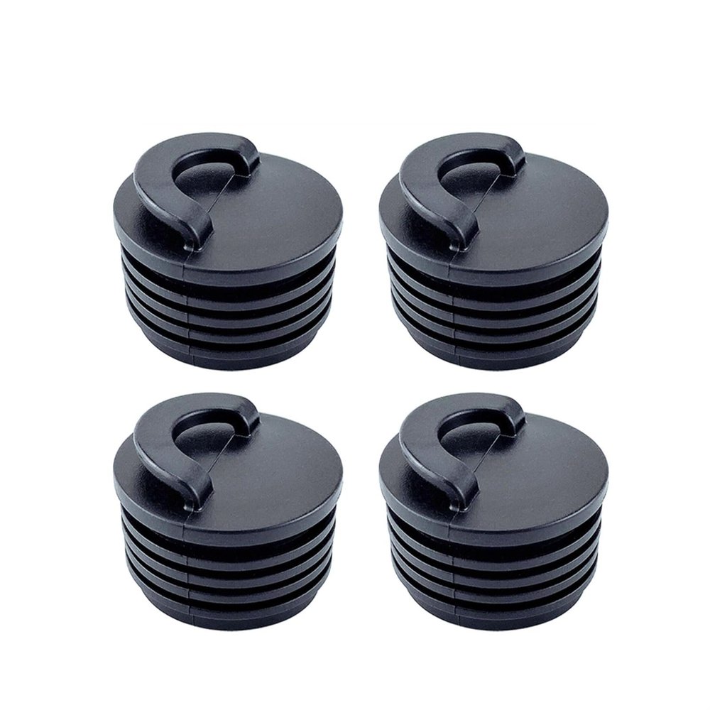 UNKOMN Marine Hardware 8PCS Universal 40mm Black Rubber Drain Holes Plugs Scupper Stopper Bungs Drainage Kayaks Marine Boat Rafting Dinghy Canoe Raft