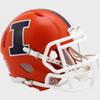Orange Riddell Speed Mini Helmet for Illinois Fighting Illini view 1