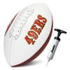 Franklin Sports NFL San Francisco 49ers Autograph Football - Official Size White Panel Souvenir Football for Autographs + Signatures - NFL Team Fan Shop Memorabilia Ball for Display view 1