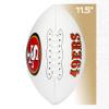 Franklin Sports NFL San Francisco 49ers Autograph Football - Official Size White Panel Souvenir Football for Autographs + Signatures - NFL Team Fan Shop Memorabilia Ball for Display view 2