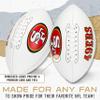 Franklin Sports NFL San Francisco 49ers Autograph Football - Official Size White Panel Souvenir Football for Autographs + Signatures - NFL Team Fan Shop Memorabilia Ball for Display view 3