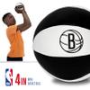 Franklin Sports NBA Brooklyn Nets Toy Basketballs - 2 Pack of Kids Soft Mini Basketballs for Over The Door + Indoor Hoops - NBA Fan Shop Kids Soft Toy Balls - (2) Mini Balls Included view 3