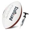 Franklin Sports NFL New England Patriots Autograph Football - Official Size White Panel Souvenir Football for Autographs + Signatures - NFL Team Fan Shop Memorabilia Ball for Display view 1