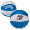 Franklin Sports NBA Oklahoma City Thunder Toy Basketballs - 2 Pack of Kids Soft Mini Basketballs for Over The Door + Indoor Hoops - NBA Fan Shop Kids Soft Toy Balls - (2) Mini Balls Included view 1