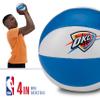 Franklin Sports NBA Oklahoma City Thunder Toy Basketballs - 2 Pack of Kids Soft Mini Basketballs for Over The Door + Indoor Hoops - NBA Fan Shop Kids Soft Toy Balls - (2) Mini Balls Included view 3