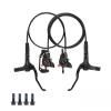 Mountain Bike Hydraulic Disc Brake Set Double Piston One Piece Cylinder Aluminum Brake Handle With Front 800mm Rear 1400mm Brake Hose & Brake Pads For Universal Mountain bike ( Color : L front R rear view 1