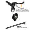 Mountain Bike Hydraulic Disc Brake Set Double Piston One Piece Cylinder Aluminum Brake Handle With Front 800mm Rear 1400mm Brake Hose & Brake Pads For Universal Mountain bike ( Color : L front R rear view 4