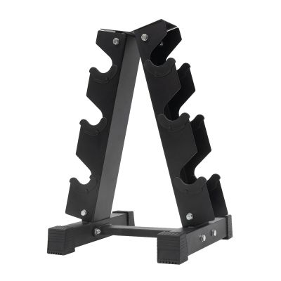 Dumbbell Rack Stand Only Works 3 Tier Small Compact A-Frame Hand Weights Holder Rack Rack Stand Dumbbell Weight Storage for Home, Offices and Gyms Exercise (Rack ONLY)