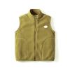 Toddler Polar Fleece Vest with Pockets Boys Girls Warm Sleeveless Jacket Kids Zipper Up Outerwear (Yellow, 6-7 Years) view 3