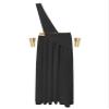 JEYPINMI Men's Ancient Greek Cosplay Costume Set Long Skirt with Cuffs Halloween Toga Costume Black Large view 4