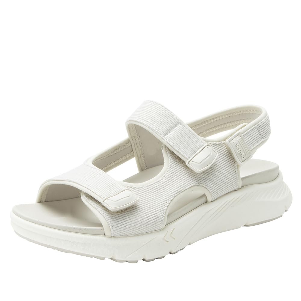 Alegria Women's Sandie Lightweight Athletic Recovery Backstrap Slip On Sport Slide Sandal Shell 6-6.5 M US