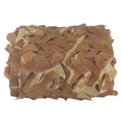 Customizable Camo Netting Shade Mesh Net 1.5x2M(4.9x6.6ft)-10x20M(32.8x65.6ft) Great For Sunshade, Decoration, Stealth Camping, Duck Hunting, Wildlife Photography, Canopy Bed(Color:Deser,Size:15*15m)