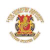 Kiss-Cut Stickers - Army - DUI - 14th Infantry Regiment The Right of The line X 300 (6"x6", Transparent) view 1