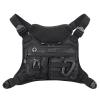 DEYACE Chest Bag For Men, Tactical Inspired Sports Utility Chest Pack, EDC Pouch Bag With Built-In Phone Holder for Workouts, Running, Cycling, Black view 1