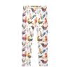 Aflyko Girls' Leggings Rooster Hen Chicken Watercolor Kids Workout Pants Dance Tights 4-10T view 1