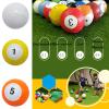 NENAGGE 16Pcs Inflatable Billiards Football Snooker Balls Footpool Table Games Leather Football Pool Kick Billiards Set, Adult Sports Recreation Game Backyard Rooms Outdoor Game Entertainment,7.1inch view 4