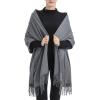 Ciormis Women's Scarf Pashmina Shawls and Wraps for Evening Dresses Travel Office Winter Wedding Large Scarves(Grey) view 3