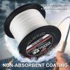 Braided Fishing Line 12 Strand, PE Braided Fishing Line 109/547/1093Yds High Abrasion Resistance, Zero Stretch, Heavy Duty, Super Durable, Extra Visibility,White-39LB(17.7kg)/0.20mm-1093yds view 4