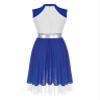 JanJean Lyrical Dance Dress for Women Color Block Chiffon Patchwork Performance Costume Praise Dress Tunic Royal Small view 3