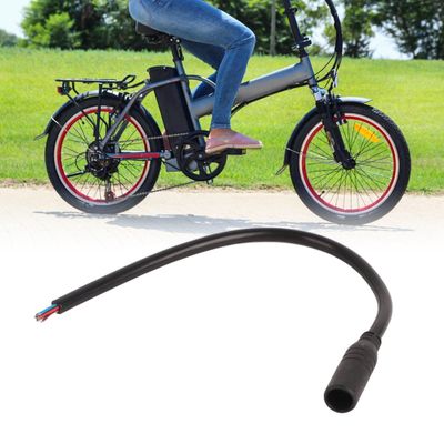 Electric Bicycle Extension Cable, 33cm 9 Pin Female to Male Connector Waterproof Extension Cable One to Four Five Electric