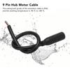 Electric Bicycle Extension Cable, 33cm 9 Pin Female to Male Connector Waterproof Extension Cable One to Four Five Electric view 2