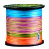 Braided Fishing Line 12 Strand, PE Braided Fishing Line 109/547/1093Yds High Abrasion Resistance, Zero Stretch, Heavy Duty, Super Durable, Extra Visibility,Rainbow-178LB/0.60mm-547yds view 1